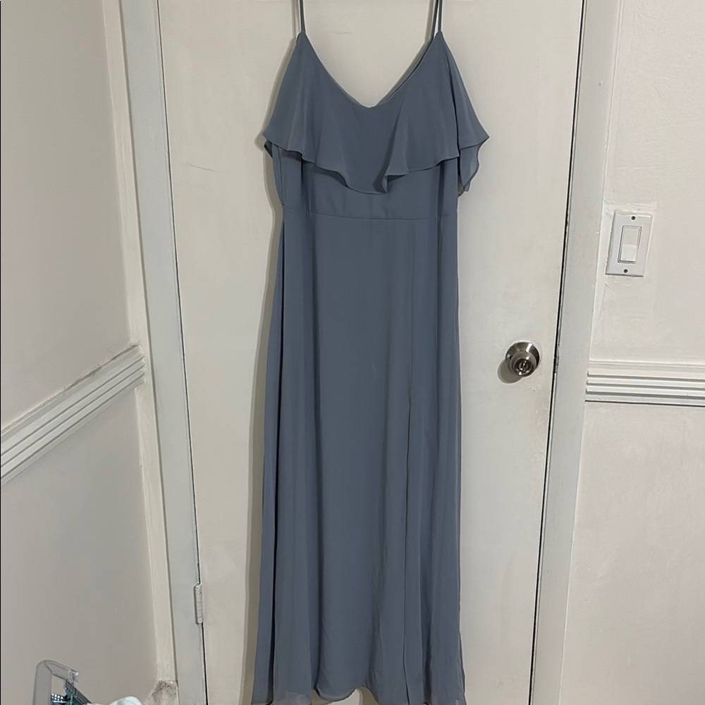 Elegant Blue Maxi Dress